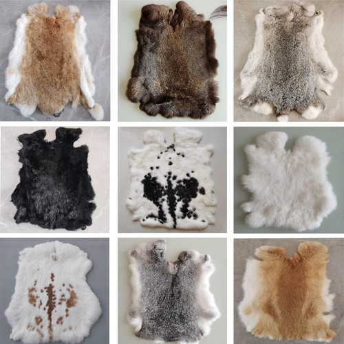 Pack natural rabbit fur - 10,